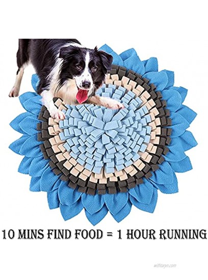 Pet Snuffle Mat for Small Large Dogs 19.7 Feeding Mat Interactive Dog Toys Encourages Natural Foraging Skills Puzzle Mat for Outdoor Home Indoor Outdoor Stress Relief Smell Training and Slow Eating