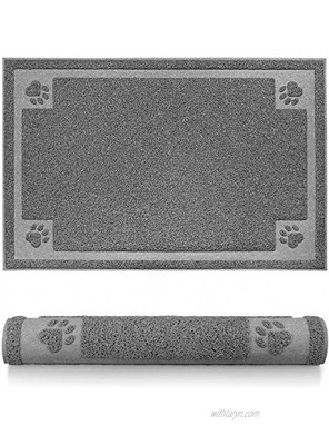 SHUNAI Pet Feeding Mat for Dogs and Cats Extra Large Flexible and Waterproof Pet Food and Water Bowl Easy to Clean Dog Food Mat Floors with Non Slip Back …