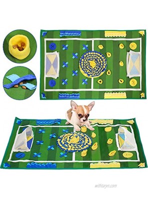 SlowTon Dog Snuffle Mat Feeding Mat Puppy Nose Work Blanket Training Pad Pet Toy Slow Feeder Fun to Use Non Slip Activity Mat Encourage Natural Foraging Skill Stress Release 39.3” x 25.5”