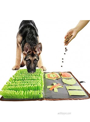 ZOEBAY Snuffle Mat for Dogs 15.7"x 23" Pet Play Puzzle Toys for Stress Release Dog Interactive Toys Encourage Natural Foraging Skills
