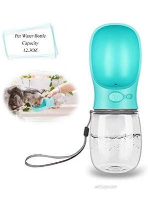 Andiker Pet Dog Water Bottle Dog Water Dispenser,Pet Water Bottle for Outdoor Walking,Dog Travel Water Cup with Leak Proof,Portable Food Grade SiliconeBlue12 OZ 350ml