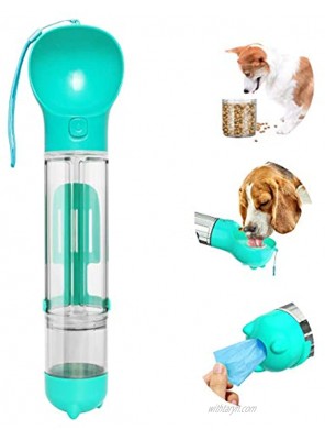 Esing Dog Water Bottle for Walking,Portable Puppy Drink Cup,17oz Pet Travel Water Bowl Dispenser with Food Containers&Garbage Bags