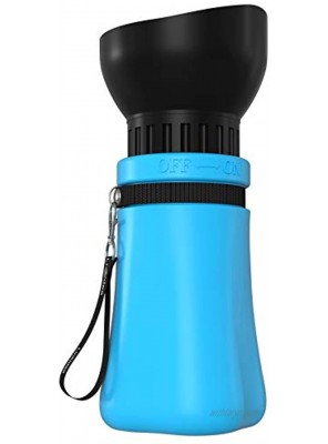 Linkidea Portable Dog Water Bottle for Walking Travel Pet Water Bottle Leakproof Collapsible Water Bottle Dog Water Dispenser Fit Any Standard Car Cup Holder 17oz