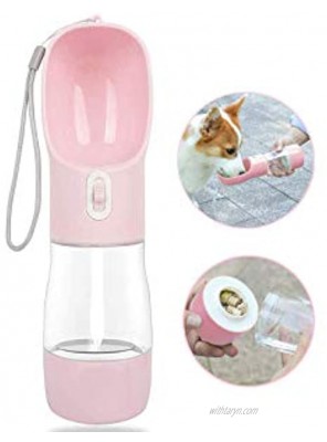 MAOCG Dog Water Bottle for Walking Multifunctional and Portable Dog Travel Water Dispenser with Food Container,Detachable Design Combo Cup for Drinking and Eating,Suitable for Cats and Puppy