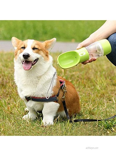 meifu Dog Travel Water Bottle Portable Dog Water Bottle with Drinking and Feeding Function