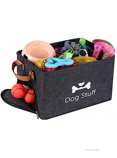 CBBPET Large Storage Boxes Foldable Storage Cubes Bin Box Containers with Lid and Handles for Dog Apparel & Accessories