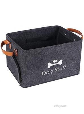 CBBPET Large Storage Boxes Foldable Storage Cubes Bin Box Containers with Lid and Handles for Dog Apparel & Accessories