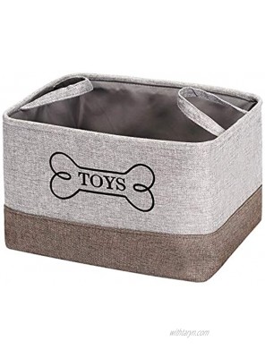 Geyecete Canvas Dog Toy Basket Basket for Dog Toys Dog Blanket Dog Clothes Storage 30cms 12in x 20cms 8in x 20cms 8in