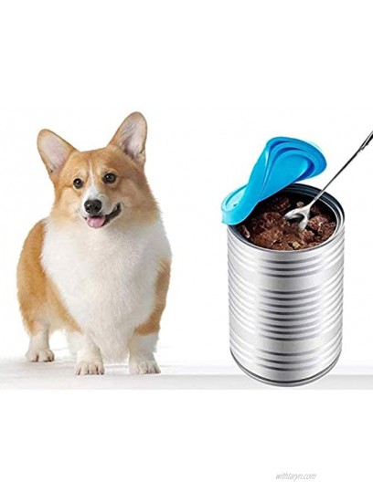 JIAKAI 10PCS Pet Dog Cat Food Can Cover Pet self-Sealing，Reusable pet Food lids Environmentally Friendly（Color Random）