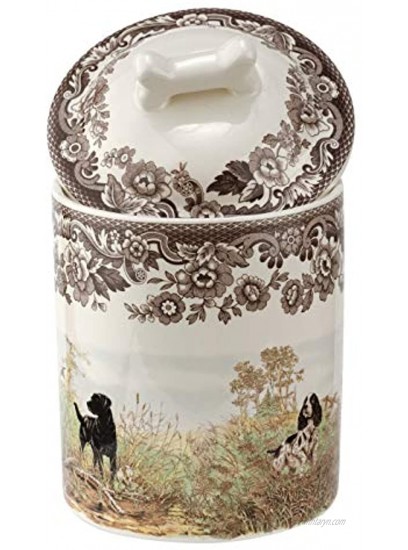 Spode Woodland Dogs Treat Jar 7 Assorted Dogs