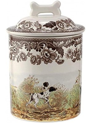Spode Woodland Dogs Treat Jar 7 Assorted Dogs