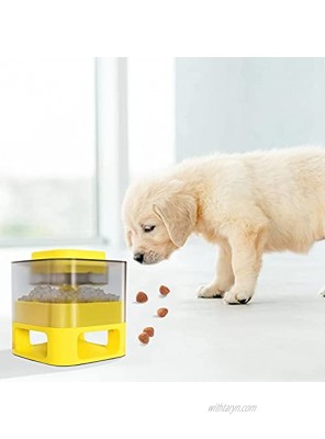 Automatic Dog Feeder Snack Distribution Function can Feed Puppies Automatic Dog Food Distribution Educational Snack Toys for Dogs Dog Food Button to Feed Dog Food Through an Interactive Way