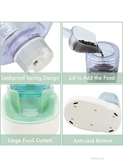 Automatic Pet Feeder Small&Medium Pets Automatic Food Feeder and Waterer Set 3.8L Travel Supply Feeder and Water Dispenser for Dogs Cats Pets Animals
