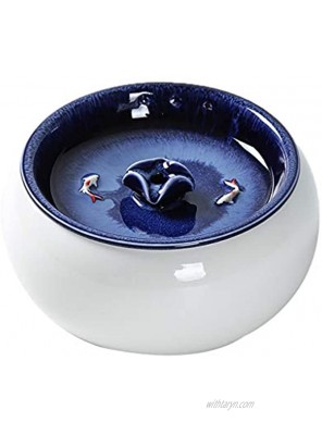 Ceramic pet Fountain Ceramic Pets Water Dispenser Fountain Pet Supplies Automatic Mute Suitable for Cats and Dogs Filtered Water Ceramic Design and Easy to Clean 2pcs Pump+20pcs Filter