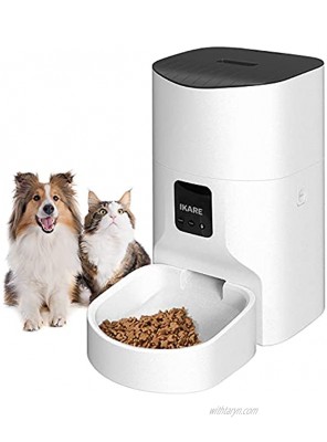 IKARE Automatic Pet Feeder 9L Auto Dog& Cat Food Dispenser Smart Feeder Portion Control Wi-Fi Enabled Programmable Timer for up to 12 Meals per Day 10s Voice Recorder App for Android and iPhone