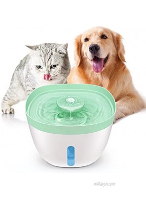 iPetDog Cat Water Fountain 74oz 2.2L Automatic Pet Water Fountain Dog Water Dispenser with Auto Shut-Off Pump LED Indicator Light Water Level Window Ultra-Quiet 3-Layer Filtration