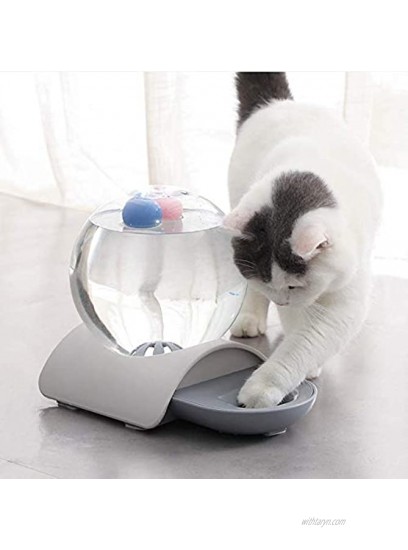JS Automatic Replenish Gravity Waterer Pet Automatic Water Dispenser Detachable Water Drinking Fountain Slow Feeder Water for Dogs Cats or Small Pets