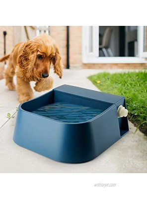 PETLESO Automatic Dog Waterer Automatic Dog Water Bowl for Cats Dogs Birds Goats Outdoor Small Animals Blue 2L