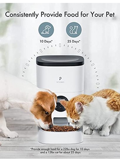 PETLIBRO Automatic Cat Feeder 4L Auto Pet Dry Food Dispenser with Desiccant Bag Portion Control 1-4 Meals per Day & 10s Voice Recorder for Small & Medium Pets