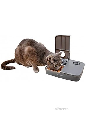 PetSafe Automatic 2 Meal Pet Feeder for Cats and Dogs Pet Food Dispenser Portion Control Schedule Meals or Treats Tamper-Resistant Lids