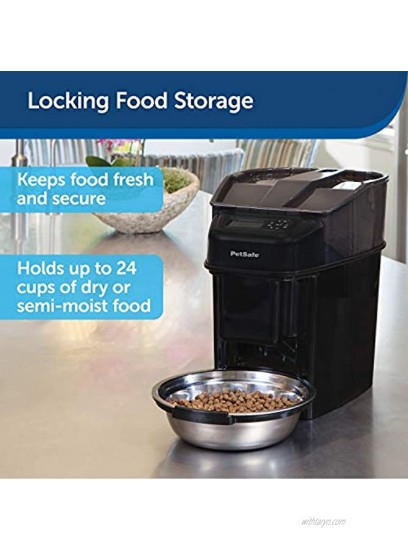 PetSafe Healthy Pet Simply Feed Automatic Dog and Cat Feeder Slow Feed Setting Portion Control