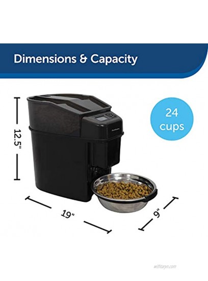 PetSafe Healthy Pet Simply Feed Automatic Dog and Cat Feeder Slow Feed Setting Portion Control