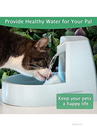 Cat Water Fountain Filters 12 PCS Cat Fountain Filter Replacement Contain Activated Carbon Pet Fountain Replacement Filters for Cats Dogs Charcoal Filters for PetSafe Drinkwell Pet Water Fountain