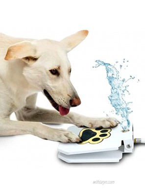Dog Outdoor Dog Drinking Water Fountain Step On Easy Paw Activated Drinking Pet Dispenser Provides Fresh Water Sturdy Easy to Use by Trio Gato