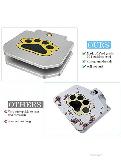 Dog Water Fountain Dog Sprinkler Step On Dog Fountain Paw Activated Stainless Steel Y Splitter Included 2021 Upgrade by TUOKEOGO
