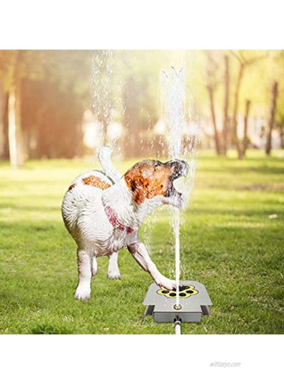 Dog Water Fountain Dog Sprinkler Step On Dog Fountain Paw Activated Stainless Steel Y Splitter Included 2021 Upgrade by TUOKEOGO
