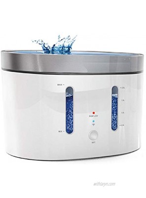 Home Zone Pet Water Fountain Smart 2.4GHz Automatic Water Fountain for Small Cats and Dogs with Water Filter 2L