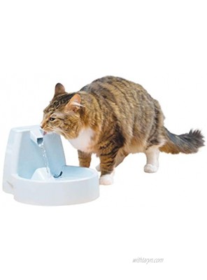 PetSafe Drinkwell Original Pet Fountain 50 oz Capacity Fresh Filtered Water Dispenser for Cats and Medium Sized Dogs Easy to Clean Design with Adjustable Flow Filters Included