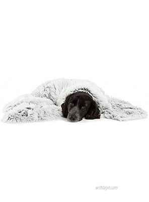 Best Friends by Sheri Luxury Shag Dog & Cat Throw Blanket 40x50 Frost Matching Donut Shag Cuddler Bed Multi-Use Mat Sofa Cover Warming PTB-SHG-FRS-4050