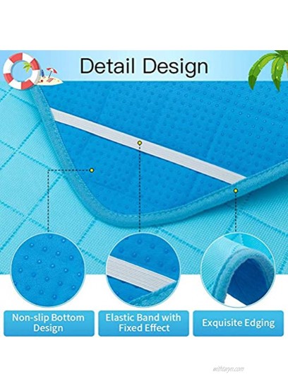 BINGPET Pet Cooling Mat for Dog & Cat Summer Pet Self Cooling Pad Super Absorbent Pee Pad with Non-Slip Bottom Foldable and Reusable Pad for Indoor & Outdoor Use