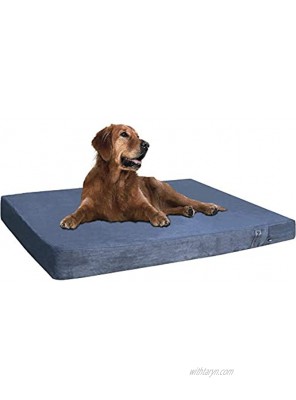 Dogbed4less Memory Foam Dog Bed | Pressure-Relief Orthopedic Internal Waterproof Case and 2 Washable External Covers | Multiple Sizes Colors