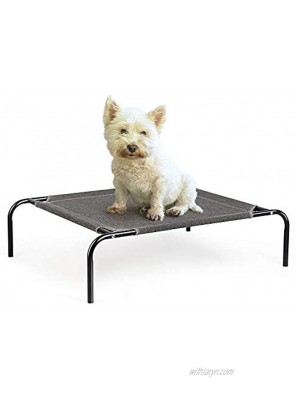 Elevated Dog Bed Raised Cat Cot Portable Durable Pet Cooling Beds Washable Cover Dogs Den Indoor Outdoor Frames Lounger for Medium Small Breed Summer
