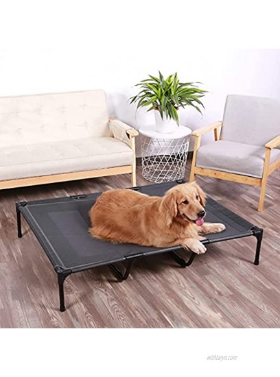 HACHIKITTY Elevated Dog Bed Large Size Raised Dog Bed Outdoor Use Portable Dog Cot Large Dogs