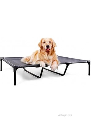 HACHIKITTY Elevated Dog Bed Large Size Raised Dog Bed Outdoor Use Portable Dog Cot Large Dogs
