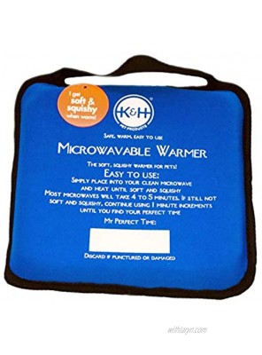 K&H Pet Products Microwavable Pet Bed Warmer Blue 9" x 9"