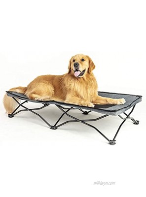 maxpama Portable Elevated Dog Beds for Large Dogs Camping Raised Pet Beds Durable and Breathable Travel Sleeping Cot with 47 Inches Long Indoor or Outdoor Use