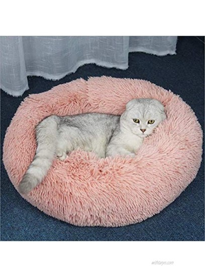 Pet Bed Plush Round Cat and Dog Bed