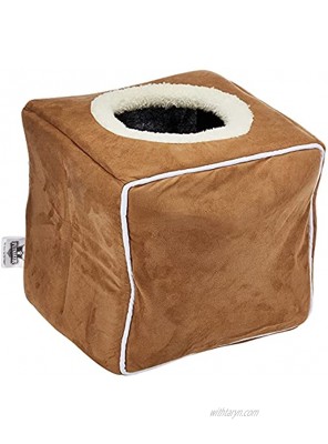 PETMAKER Cave Pet Bed Collection Soft Indoor Enclosed Covered Cavern House for Cats Kittens and Small Pets with Removable Cushion Pad