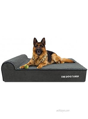 The Dog’s Bed Orthopedic Dog Bed Memory Foam S-XXXL Waterproof Dog Pain Relief for Arthritis Hip & Elbow Dysplasia Post Surgery Lameness Senior Supportive Calming Bed Washable Cover