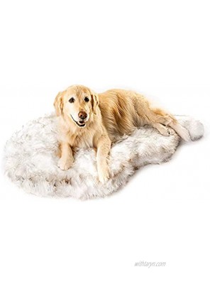 Treat A Dog Puprug Faux Fur Memory Foam Orthopedic Dog Bed Premium Memory Foam Base Ultra-Soft Faux Fur Cover Modern and Attractive Design Multiple Sizes & Styles