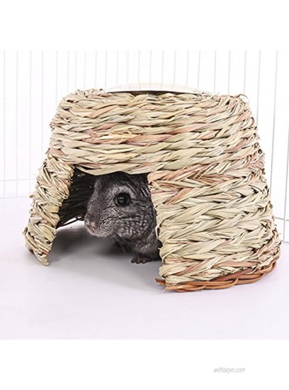 Ware Manufacturing Natural Willow and Grass Pet Hut for Small Pets Large