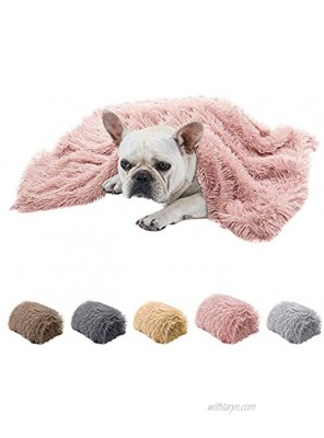 Dasior Pet Dog Cat Fluffy Fur Blanket Sleep Mat Reversible Double Layer Washable for Dog Bed Couch Sofa Car