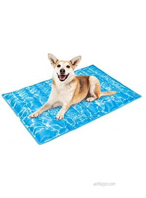 Dog Cooling Mat Summer Cool Pad Comfortable Durable Pet Ice Cool Bed for Small Medium Large Dogs Cats Indoor & Outdoor Using Cute Paw & Bone Pattern X-Large