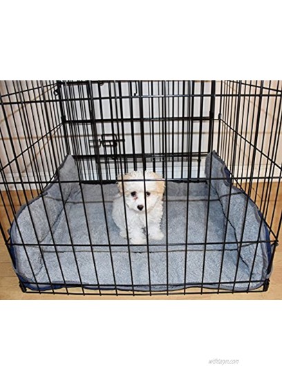 Dog Crate Liner with Ties,Washable Fluffy Pet Sleeping Mat,Soft Plush Pet Sofa Kennel Cushion Mat for Small Medium Large Dogs Puppy Cats