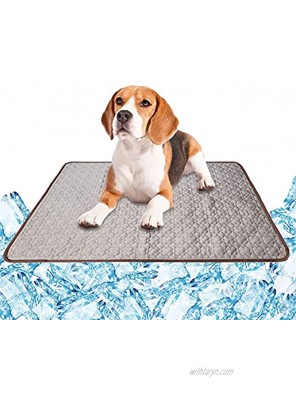 KALINCO Dog Cooling Mat Washable Pet Self Cooling Pad Summer Cooling Mat for Dogs Cats