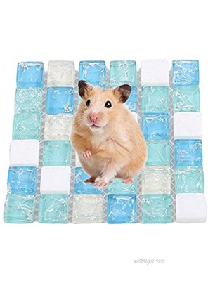 MALINOS Hamster Cooling Mat Hamster Ice Pad Ventilated Durable and Not Stuck in Urine Hamster Summer Sleeping Mat
